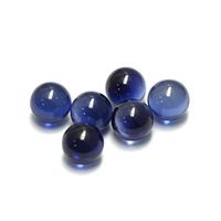 Boule de rubis populaire 2mm 3mm 4mm 6mm 8mm 10mm 11mm 12mm Sphère de rubis bleu synthétique