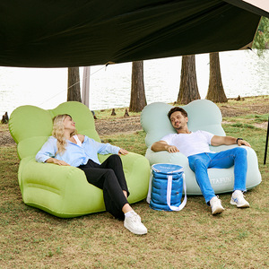 Outafun Inflatable Air <b>Sofa</b> Flocked Modern Design Outdoor Portable <b>Camping</b> Chair - Product Image 2