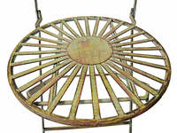 Ensemble de 3 chaises et tables de bistrot en fer antique pour balcon et mobilier de jardin