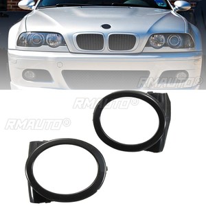 Par de Cubiertas Negras para Faros Antiniebla de Coche, Estilo BMW E46 M3, 2001 2002 2003 2004 2005 2006, Cubiertas para Faros Antiniebla Izquierdo+Derecho - Product Image 2