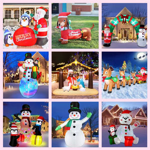 Noel şişme doğuş sahne dekorasyon noel şişme yerleşik LED ile noel bahçe çim parti için havaya uçurmak - Product Image 5