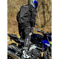BYKR Hommes Dual Sports Adventure Respirant Cordura Mesh CE Armored Enduro Protective Riding Gear Motorcycle Racing Wear