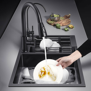 <span class=keywords><strong>Double</strong></span> bol <span class=keywords><strong>en</strong></span> acier inoxydable, fait sur mesure, lavage à la main, évier avec robinet, ferme - Product Image 3