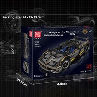 Voiture de sport Huayra grise à l'échelle 1:8, modèle 13182, jouet de construction en ABS, 4802 pièces, jouet éducatif certifié CE, cadeau de festival
