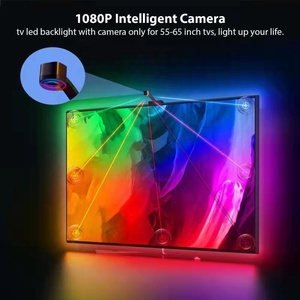 ไฟ LED ตกแต่งทีวีขนาด 12.5 ฟุต 3.8 เมตร 12V RGBIC Ambient สำหรับทีวีขนาด 55-65 นิ้ว รองรับ Google Assistant Alexa ซิงค์กับแอปสมาร์ทโฟนผ่าน Wifi พร้อมกล้อง - Product Image 2