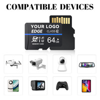 Cartes mémoire TF MP4 certifiées CE ROHS FCC en gros, pas chères, 128M 256M 512M 1Gb 2Gb 4Gb 8Gb 16Gb 32Gb 64Gb