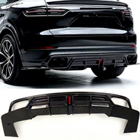 Diffuseur de pare-chocs arrière en fibre de carbone de style C pour Porsche Cayenne 9Y0 (2018-2024) Directement de l'usine
