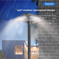 Farolas Solares con Clasificación IP65, Alimentadas por Postes Eléctricos Rurales, Almacenamiento de Batería, Iluminación Nocturna Continua, Iluminación Exterior de Aleación de Aluminio
