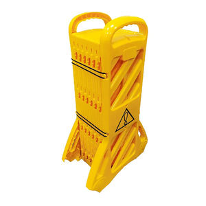 Barriera telescopica riflettente ad alta intensità in plastica gialla per la sicurezza stradale con cintura retrattile per il controllo della sicurezza stradale Mobile - Product Image 3