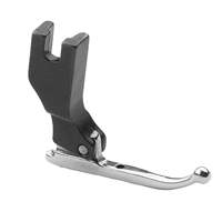 GQK P369 Pied presseur à sequins en métal argenté plaqué zinc/nickel pour robes de mariée, emballage en carton