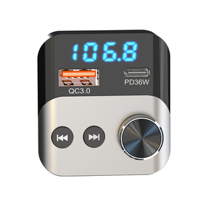 54 Вт FM передатчик аудио приемник BT Handsfree PD36W автомобильное зарядное устройство быстрое зарядное устройство автомобильный mp3-плеер - Product Image 4