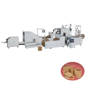 Ull-máquina automática para fabricar bolsas de papel, rollo de alimentación con asas, LSB-450XL-F F