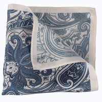 Usine de soie en gros mouchoir de haute qualité tissu imprimé italien mouchoir de poche pour la fête personnalisé Paisley Hanky