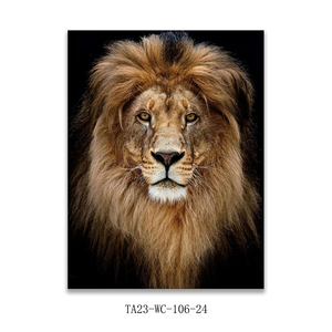 Impression sur <span class=keywords><strong>toile</strong></span> personnalisée d'un <span class=keywords><strong>lion</strong></span>, peinture sur <span class=keywords><strong>toile</strong></span> moderne, art mural pour salon - Product Image 2