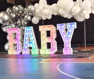 ตัวอักษรไฟ LED ขนาดใหญ่สำหรับงานแต่งงาน ป้ายไฟ LED ตัวอักษรและตัวเลข โอ้ เบบี้ แต่งงานกับฉัน รัก ตัวอักษรไฟ LED สำหรับงานปาร์ตี้แต่งงาน - Product Image 5