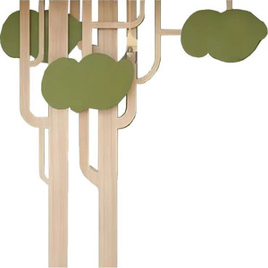 Adesivi Murali Moderni a Tema Foresta Chiquitos, Decorazioni in Legno per Casa, Ufficio, Asilo, Montessori, <span class=keywords><strong>Scuola</strong></span> Materna, Aula, Mensa - Product Image 5