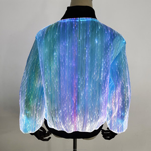 Chaquetas <span class=keywords><strong>de</strong></span> Fibra Óptica LED <span class=keywords><strong>para</strong></span> Mujer - Ropa Luminosa LED, Abrigos Luminosos <span class=keywords><strong>para</strong></span> Ciclismo, Chaqueta Brillante <span class=keywords><strong>para</strong></span> <span class=keywords><strong>Fiesta</strong></span> - Disfraz <span class=keywords><strong>de</strong></span> Baile Colorido - Product Image 3
