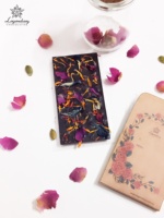 Barra Sólida de Chocolate Real Legendaria EVERLASTING con Flores Dulces y Nueces - Certificación ISO, 12 Meses de Vida Útil, Hecho en Vietnam