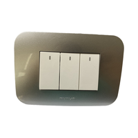 Saklar Dinding Standar Italia Tipe 118 Futina Factory 16A/250V 1NO1NC Tombol Tekan PC/Tembaga IP11