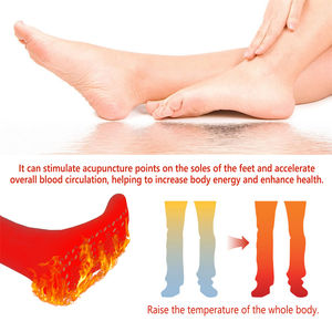 Houkea 1 paire de points d'acupuncture chaussettes de massage <span class=keywords><strong>auto</strong></span>-chauffantes ski course à pied <span class=keywords><strong>neige</strong></span> pelleter snowboard chaussettes chaudes pour l'hiver - Product Image 2