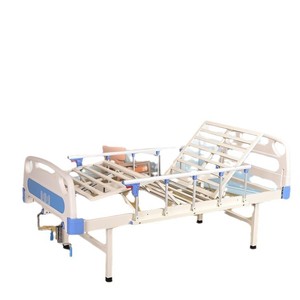 Snow Manual Nursing <b>Bed</b> ABS Double Crank Back Leg Lift Home Elder Care - Product Image 2