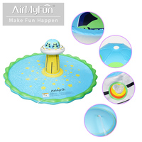 Tapis d'arrosage gonflable en PVC AirMyFun AF10026 pour enfants, 170x170x60cm, installations aquatiques extérieures, capacité 100-500KG