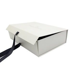 กล่องพับได้แบบกำหนดเอง สีขาว กล่องแข็งแบบแม่เหล็กพับได้ - Product Image 3