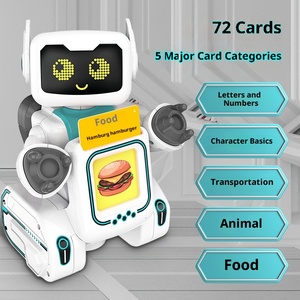 Le Neng K44 Cross-border Intelligent Remote Control Four-wheel Sliding <strong>Robot</strong> Card <strong>Learning</strong> Voice Interactive Puzzle <strong>Robot</strong> - Product Image 3