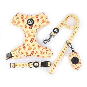 Groothandel Luxe Massief Polyester Hondenharnas Vest Op Maat In L-Stijl Eenvoudig Grensoverschrijdend Modeontwerp Gewatteerde Kraag Knop - Product Image 2