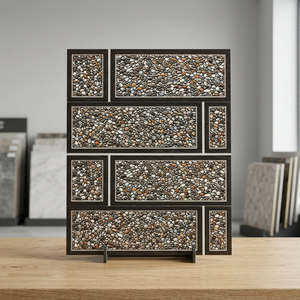 Carreaux de mur en céramique 3D à motif de pierre naturelle 12x24 30x60 cm Carreaux de porcelaine d'extérieur à élévation brillante et brillante - Product Image 1