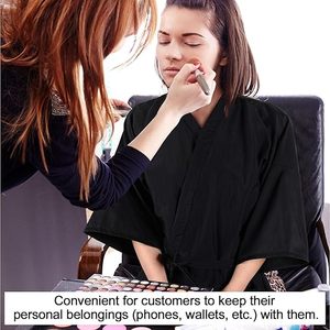 Batas de Barbería Personalizadas con Logotipo Profesional, Capas <span class=keywords><strong>para</strong></span> Clientes de Salón de Belleza, Kimono <span class=keywords><strong>para</strong></span> Spa - Product Image 3