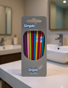 Rasoio semplice a 8 lame con manico grigio liscio e lame in plastica per uomo, uso professionale da barbiere - Product Image 2