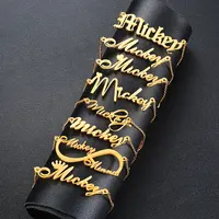 Gold Plated Stainless Steel Jewelry, Personalized Nameplate
