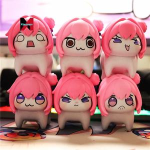 Figura Decorativa de Plástico de <span class=keywords><strong>Cenicienta</strong></span> Dorothy Versión Q, Perro Rosa Comiendo Naranja, Modelo Moderno para Escritorio - Product Image 2