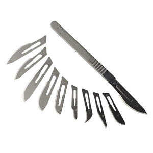 Juego de mangos de bisturí quirúrgico de acero inoxidable con cuchillas, instrumento médico para entrenamiento quirúrgico y disección - Product Image 5