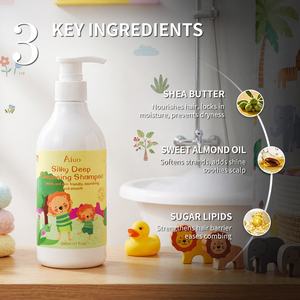 Shampooing pour enfants à la crème de karité, démêlant, <span class=keywords><strong>doux</strong></span>, nourrissant, lissant, en gros, soin des cheveux pour enfants, shampooing pour enfants - Product Image 3