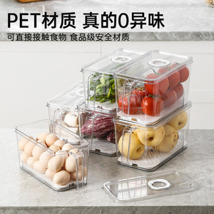 Food <b>Storage</b> <b>Container</b> Large Capacity Transparent Plastic With Rotating Timer For Fridge <b>Kitchen</b> Use - Product Image 3