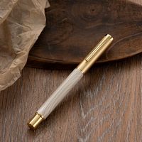 Stylo Gel et Bille Promotionnel Huashi Metal Ice Flower avec Impression de Logo pour Cadeau Publicitaire d'Entreprise