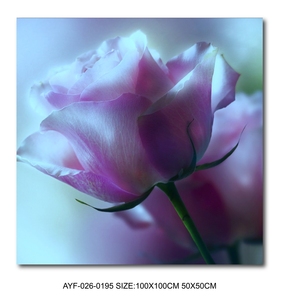 Hiện đại pha lê sứ vải tường nghệ thuật Lily <span class=keywords><strong>Rose</strong></span> Flower Painting kỹ thuật số in cho trang trí nội thất hiện đại hoa in - Product Image 4