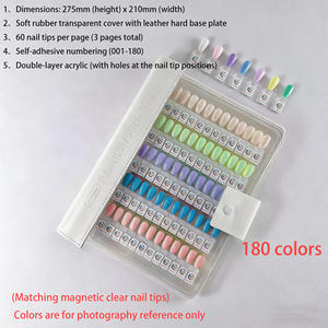 Nouveau Nuancier Magnétique Présentoir de Couleurs pour 78/120/180 Couleurs Vernis à Ongles et Gels UV – Livres de Nuanciers Professionnels - Product Image 1