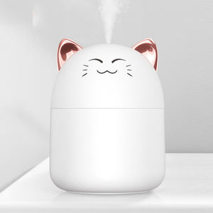 Mini humidificateur d'air de bureau pour la maison et la chambre, diffuseur d'arômes à brume froide avec lumière d'ambiance colorée, purificateur pour usage domestique - Product Image 4