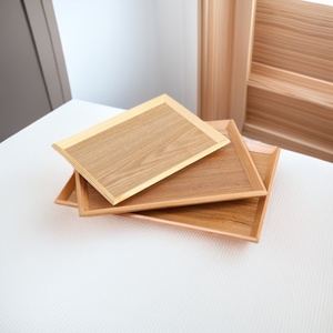 Bandeja Rectangular de Madera de Fresno de Color Natural para Servir Café y Té en Hoteles - Product Image 1
