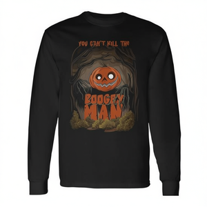 Camiseta de manga larga con diseño de calabaza aterradora de Halloween, You Cant Kill The Boogeyman - Product Image 2