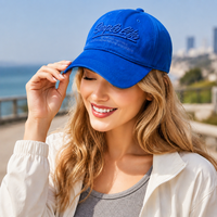 Casquette de baseball brodée unie personnalisée en coton doux et ajustable unisexe pour le shopping décontracté, les trajets quotidiens et les voyages