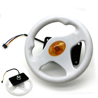 Volant en plastique pour enfants, jeu d'arcade vidéo à pièces, simulateur de course électronique, machine de jeu de conduite automobile pour enfants
