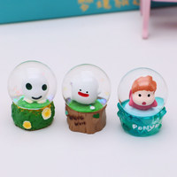 Boîte Mystère Lumineuse en Verre Hayao Miyazaki : Ornement Mignon de l'Homme Sans Visage et de l'Elfe, Cadeau Japonais pour Enfants de 7 à 12 Ans