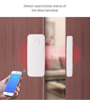 Sensor Inteligente para Puerta y Ventana, Detector de Alarma Inalámbrico WiFi para Alexa y Google Home