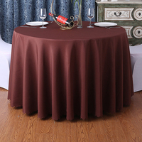 Linge de table d'approvisionnement d'usine 100% polyester couleur unie couverture de table hôtel banquet nappe