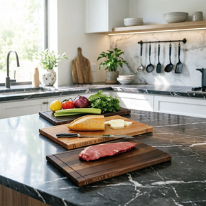 Planche à découper en bois d'<span class=keywords><strong>acacia</strong></span>, planches à découper en bois pour la cuisine avec poignée, planche à découper en bois naturel pour la préparation des aliments - Product Image 5
