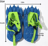 Raquettes à neige pour enfants en forme de patte de monstre, en plastique HDPE, avec sangle réglable pour les jeux d'hiver sur la neige